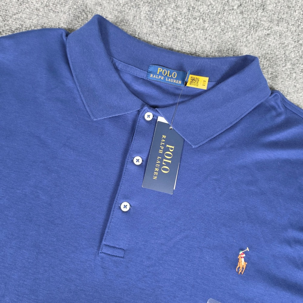 Polo Ralph Lauren Polo Shirt Mens 4XB Blue Classic Fit Flesh Pony SS NWT